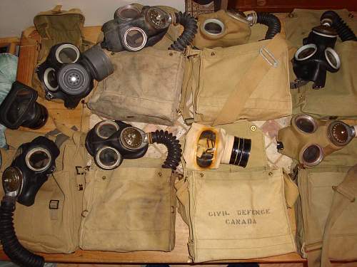 Some WW2 gasmasks.