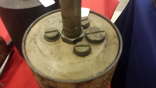 German S-Mine Bouncing Betty at show