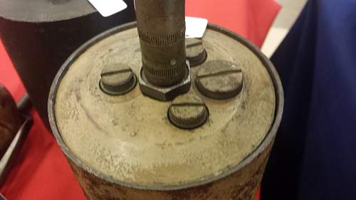 German S-Mine Bouncing Betty at show