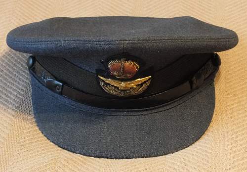 Peaked Cap, RCAF Officer's , Pilot Officer Brown