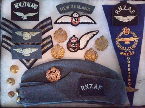 Side Cap Display, RNZAF OA's