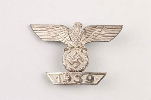 1939 Spange zum Eisernen Kreuzes 1er Klasse 1914