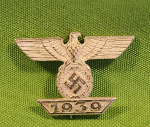1939 Spange zum Eisernen Kreuzes 1er Klasse 1914 real or fake