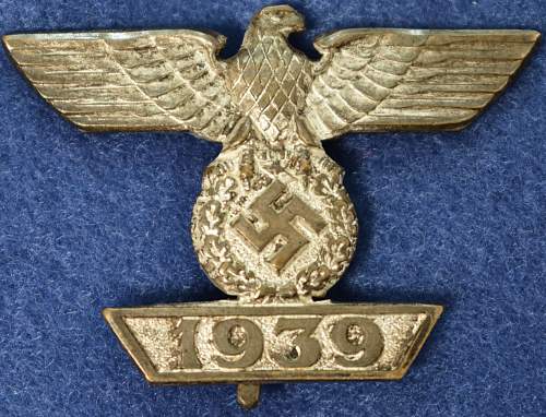 1939 Spange zum Eisernen Kreuzes 1er Klasse 1914 by Juncker