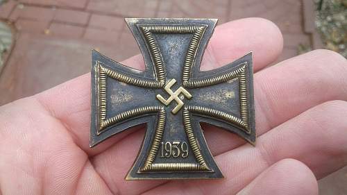 Eisernes Kreuz 1st Klasse Field Made Brass?