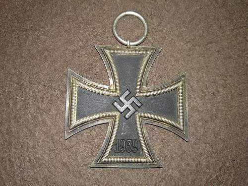 Eisernes Kreuz 2.Klasse Moritz Hausch A.G. Pforzheim, unmarked. My first Third Reich award ever!