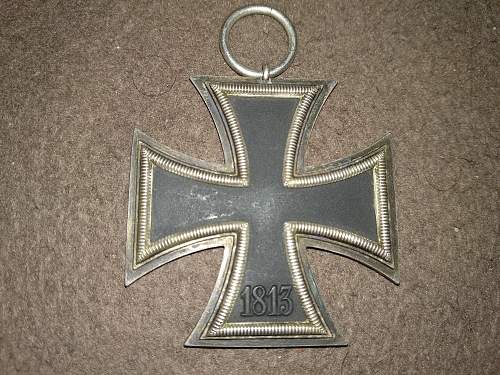 Eisernes Kreuz 2.Klasse Moritz Hausch A.G. Pforzheim, unmarked. My first Third Reich award ever!