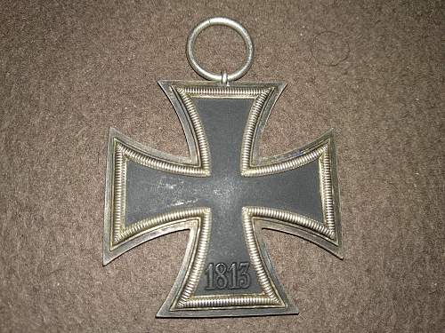 Eisernes Kreuz 2.Klasse Moritz Hausch A.G. Pforzheim, unmarked. My first Third Reich award ever!