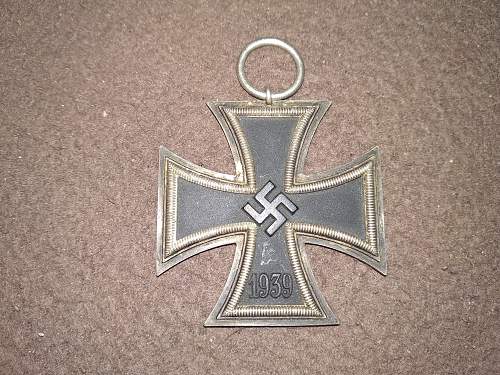 Eisernes Kreuz 2.Klasse Moritz Hausch A.G. Pforzheim, unmarked. My first Third Reich award ever!