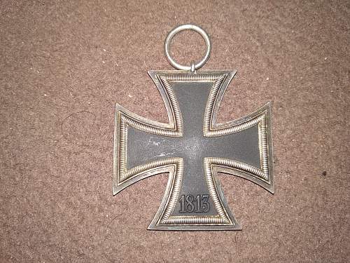 Eisernes Kreuz 2.Klasse Moritz Hausch A.G. Pforzheim, unmarked. My first Third Reich award ever!