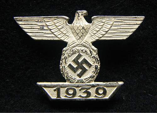 1939 Spange zum Eisernen Kreuzes 1er Klasse 1914, B.H. Mayer.