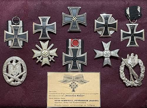 Eisernes Kreuz 2. Klasse, Otto Schickle