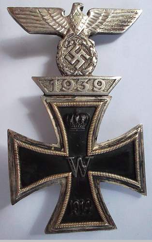 Wiederholungsspange 1. Klasse + Eisernes Kreuz 1. Klasse - Original?