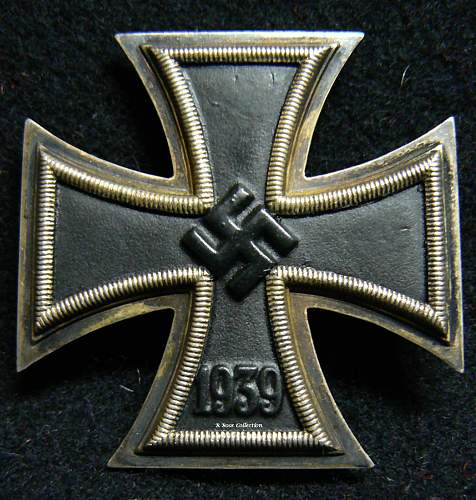 Eisernes Kreuz 1. Klasse, engraved, without manufacturer's mark