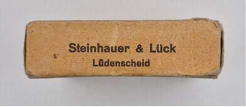 1939 Eiserne Kreuz 1. Klasse with Steinhauer und Lück mm4 case