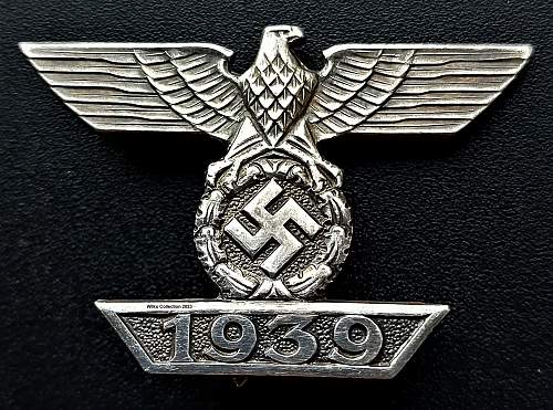 1939 Spange zum Eisernen Kreuzes 1er Klasse 1914, B.H. Mayer