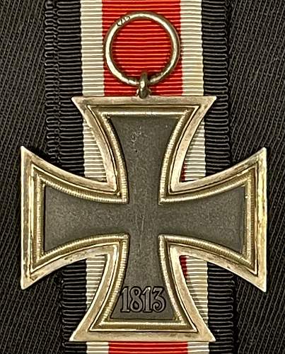 Eisernes Kreuz 2. Klasse C.E. Juncker &quot;Crunch Bead&quot; with L/12 Mark on Ring