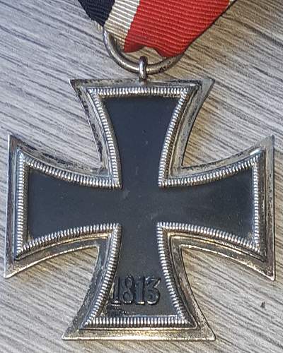 New Eisernes Kreuz 2. Klasse Otto Schickle L/15 ohne Pünze