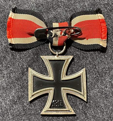 1939 Eisernes Kreuz 2. Klasse Steinhauer &amp; Lück LDO marked L/16 &quot;Lady Ribbon&quot;