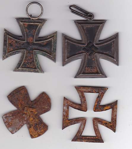 WW2 GROUND DUG RELICS with Knights Cross