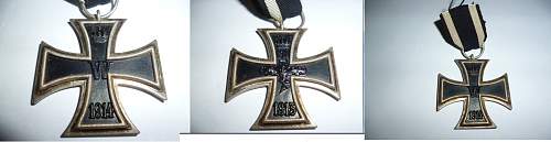 Original Iron cross, Eisernes Kreuz 1939 2nd Class and WW1 Eiseners Kreuz???