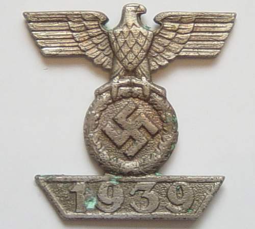 1939 Bar to the Eisernes Kreuz EKII