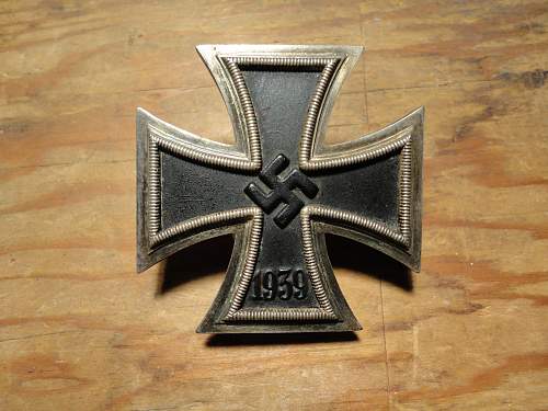 Eisernes Kreuz 1. Klasse and 1939 Spange zum Eisernen Kreuzes 1er Klasse 1914, Opinions Please