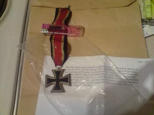 Iron Cross second class Vet story.