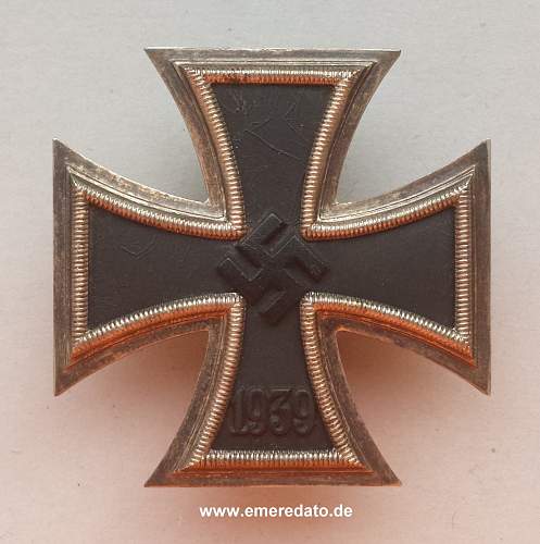 Eisernes Kreuz 1. Klasse unmarked.