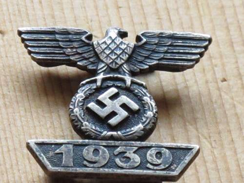 1939 Spange zum Eisernen Kreuzes 2er Klasse 1914, Unmarked