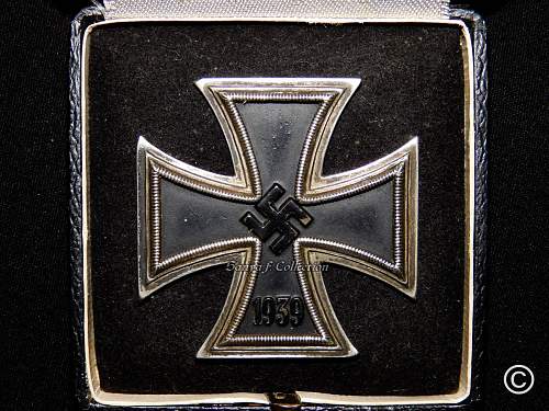 Eisernes Kreuz 1. Klasse mit Etui - unmarked Orth with Souval frame?