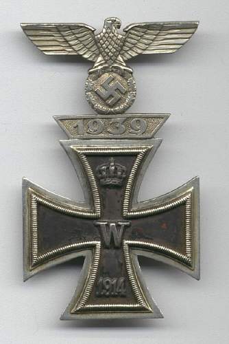 Eisernes Kreuz 1. Klasse mit 1939 Spange zum Eisernen Kreuzes 1er Klasse 1914 Combo Sets