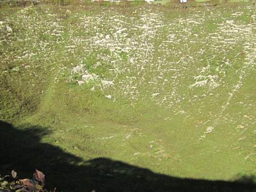 The Lochnagar Crater Memorial.