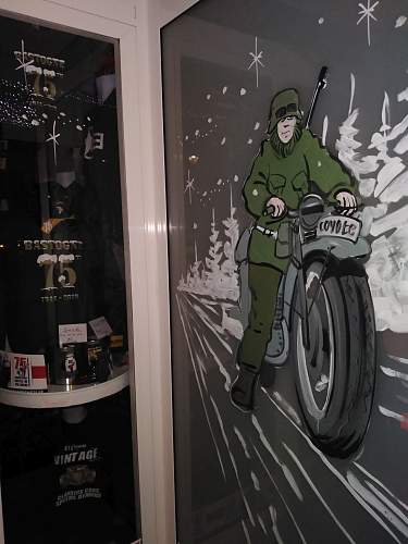 75th years after: Battle of the Bulge and Window Paintings in Bastogne