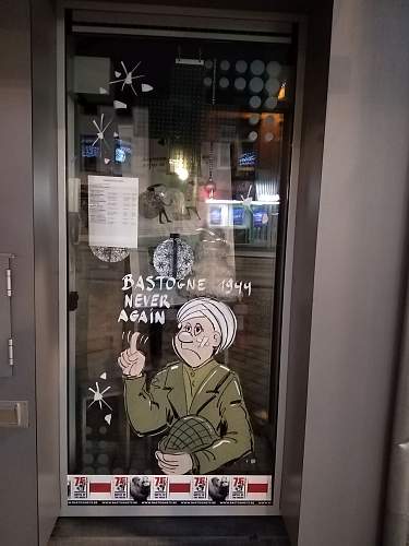 75th years after: Battle of the Bulge and Window Paintings in Bastogne