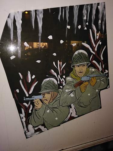 75th years after: Battle of the Bulge and Window Paintings in Bastogne