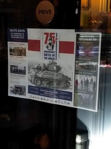 75th years after: Battle of the Bulge and Window Paintings in Bastogne