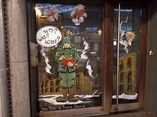 75th years after: Battle of the Bulge and Window Paintings in Bastogne