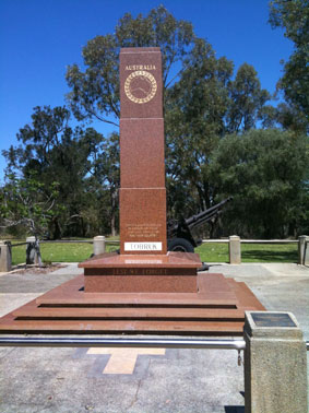 Trees planted in memory of fallen WW1 Australian soldiers