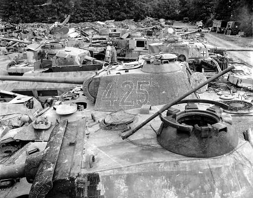 Scrapyards of the Falaise Gap - then and now