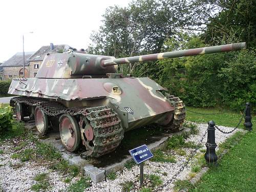 Ardennes,Houfflaize Panther Tank Ausf. G,