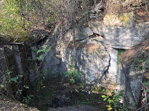 The remains of Bunker/pillbox 112 of the 12th Mogilev-Yampolsky Fortified Area