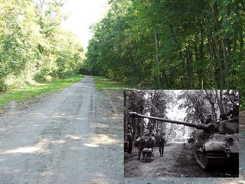 Famous original photo site Tiger II's in Normandy revisited