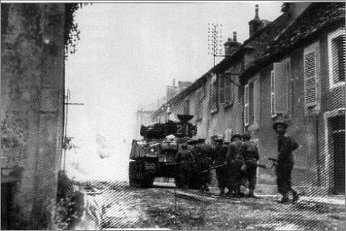 Falaise Then &amp; Now. The Canadian attack on the Ecole Sainte Jean de Filles.