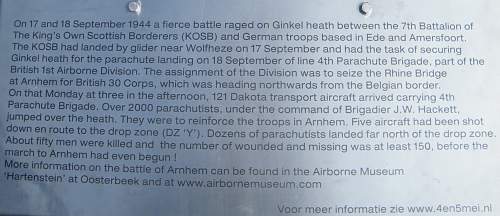 Airborne memorial at Ginkel heath