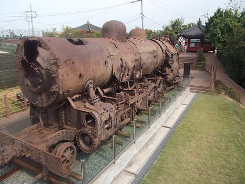 Bombed out Korean Train.