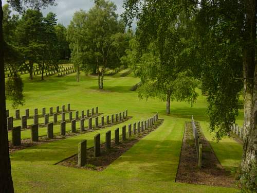 Visiting the German Military Cemetery, UK.