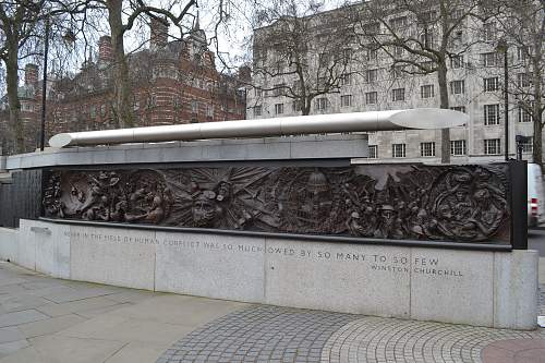 The Battle of Britain Memorial London.