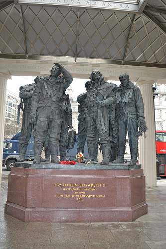 Bomber Command Memorial -  Hyde Park Corner, London.