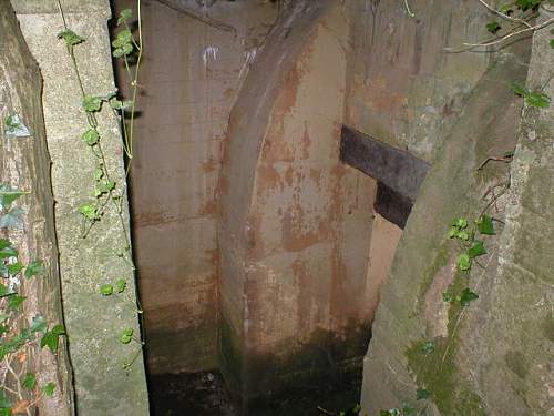 kreigsmarine bunkers with drawings on walls